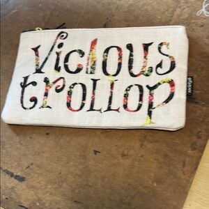 Society6 Vicious Trollop White Clutch Bag